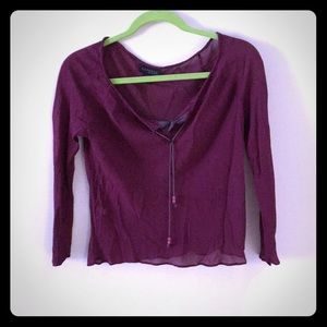 Express 100% silk blouse size 1/2